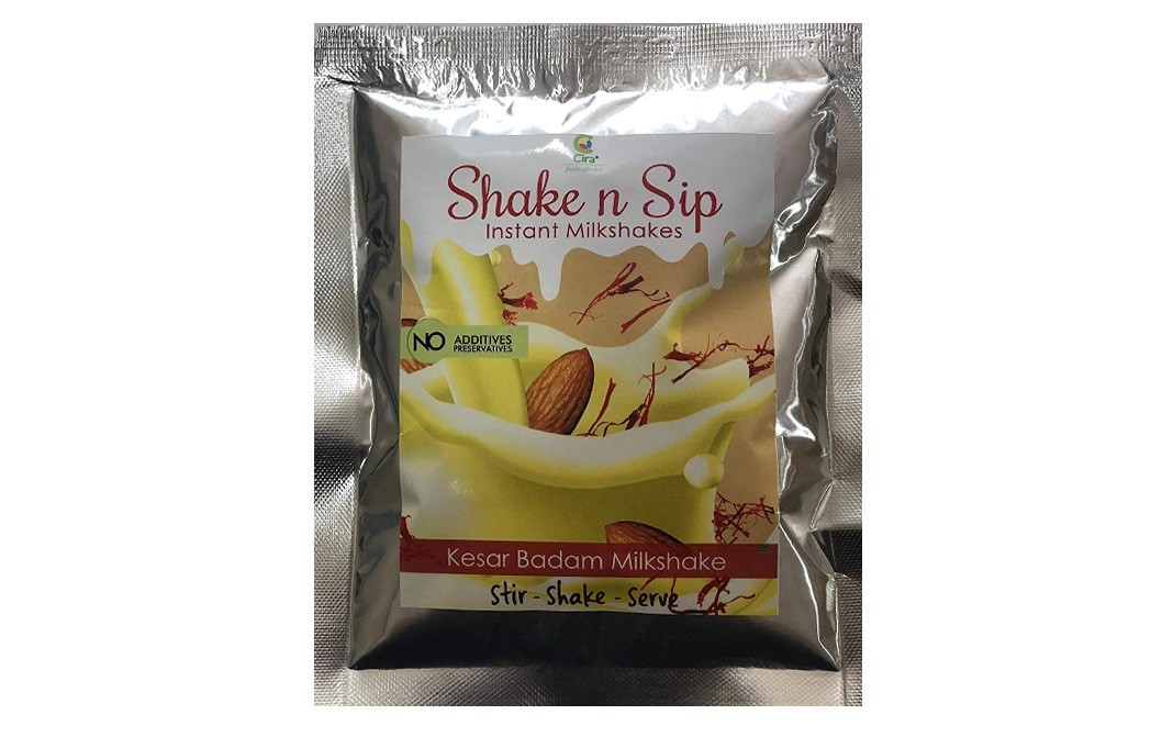 Cira Shake n Sip Kesar Badam Milkshake   Pack  75 grams
